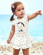 Mayoral baby girls romper 1922-022-27 CREAM