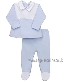 Rapife baby boys two piece winter set with white details 4912-19 Blue
