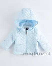I Do baby boys padded winter jacket with detachable hood 4K465-19 Blue