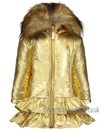 S&D Le Chic girls gold winter coat C908-5200
