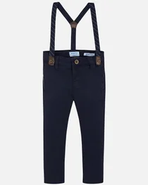 Mayoral boys trousers with brace 4522-19 Navy