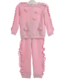 Balloon Chic Girls Pom Tracksuit 92BCE539-335-19 PINK