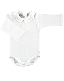 Babidu baby boys long sleeve polo vest 1185-19 White