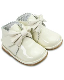 Fofito Girls Boot Sharon 1122 Cream Patent