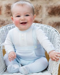 Emile et Rose boys Sullivan all in one with braces 1868pb-20 Bl