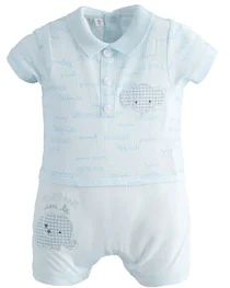 I Do boys romper 4J081-20 Blue