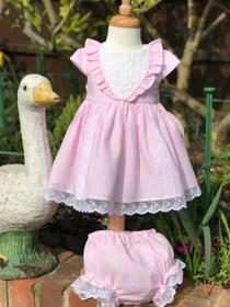 Dolce Petit girls dress with knicks 27-2001-VB Pink