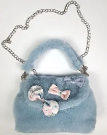 Daga girls faux fur blue bag M8016