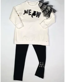 Daga tunic MEOW top with cat & legging M8065-8063-20