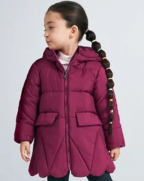 Mayoral girls coat 4416-20 Wine
