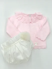Martin Aranda baby girls jumper & jam pant 010-30013 pink