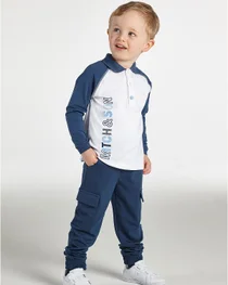 Mitch & Son boys polo top & cargo trouser  MS21408-411