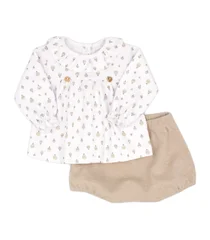 Rapife girls hot air balloon short set 5513-121 camel