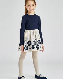 Mayoral girls winter dress 4916-021 navy