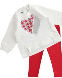 I Do girls sweatop & legging 43618-43374-021 cream