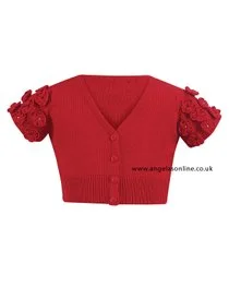 Sarah Louise Girls Red Bolero 680