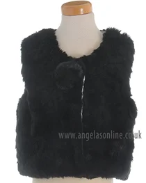 S&D Le Chic girls fake fur body warmer 25211