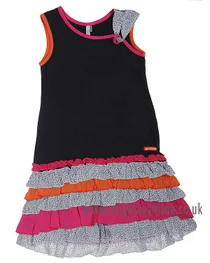 Deux Par Deux Girls Dress G94 Grey