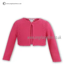 Sarah Louise Baby Girls Cardigan 700 Cerise