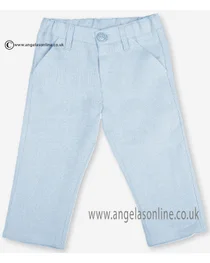 Tutto Piccolo Boys LinenTrousers 9141 Pale Blue