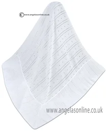 Sarah Louise Shawl 000005A White