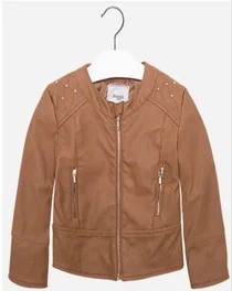 Mayoral Girls Jacket 4474-16 Tan