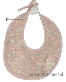 Stella baby girls bib DD46 Pink