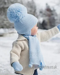 Satila Tuva Blue Big Pom Hat