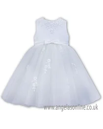 Sarah Louise girls ballerina dress 070073-19 White
