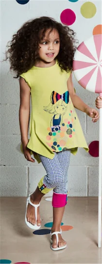 Deux par Deux Girls Top & Leggings B75/B61 Fuchsia