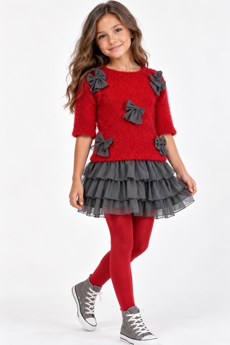 Deux Par Deux Girls Jumper & Skirt MT71/M81