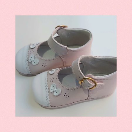 Andanines Girls Flower Shoe 378 Pk/Wh
