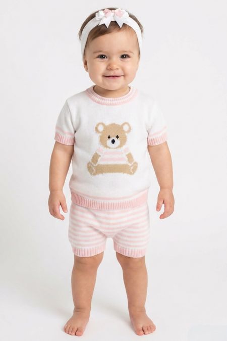 Dr Kid girls two piece short 119 pink