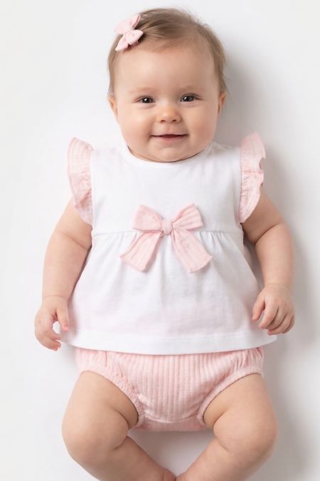 Calamaro baby girls top and knicks set 17820-123