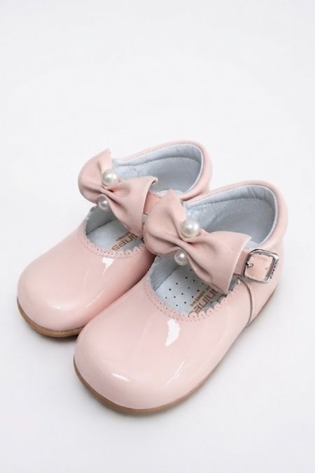 Andanines girls patent leather shoe 191832-19 Pink Ombre