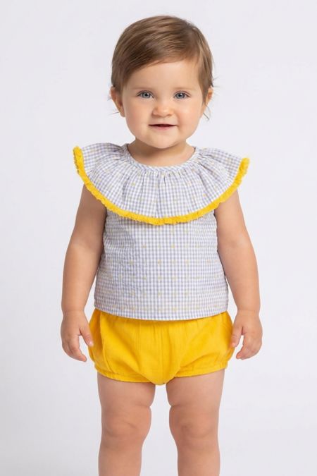 Tutto Piccolo girls blouse & knicks 6113-6713-19 Mustard