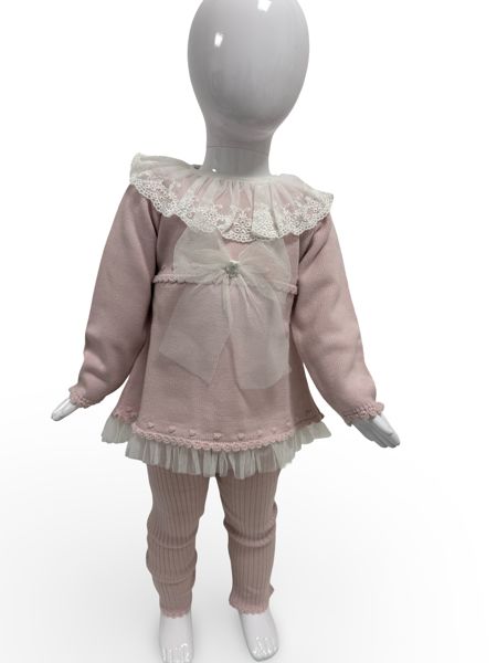 Granlei girls tulle bow legging set 225-644 P