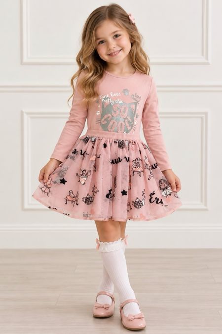 Mayoral girls top and skirt 4067-4905-17 Pink