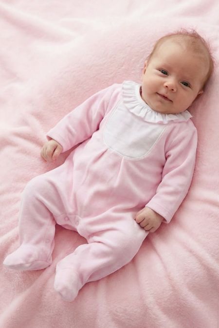 Little Star girls velour all in one  20138-022 pink