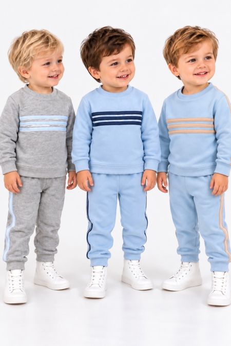 Little Star boys stripe jogsuit SG236 BL/NV