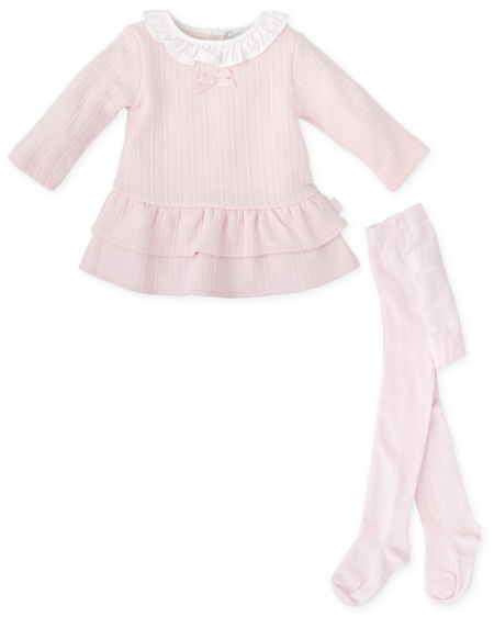 Tutto Piccolo girls pink frilly dress 2290-25 pink