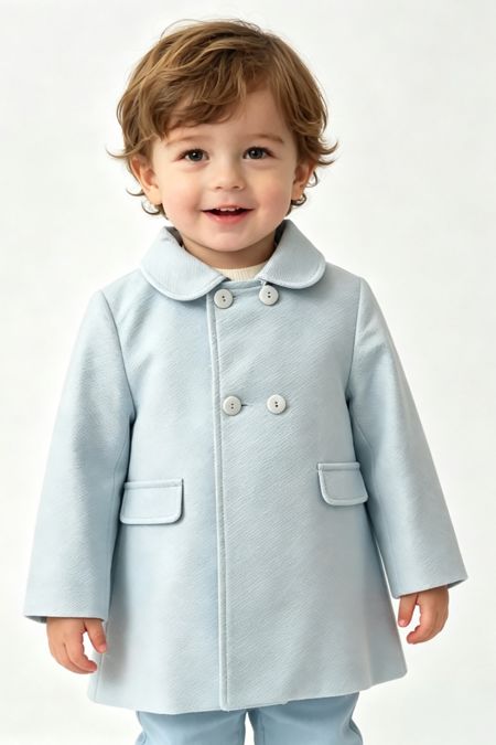 Sardon toddler boys classic style coat 22AB-91 Blue