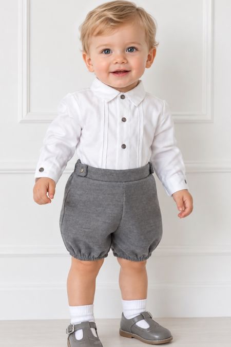 Little Star boys shirt and shorts SG129 Grey