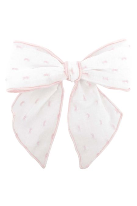 Calamaro girls matching spotty bow 77132-26 pink