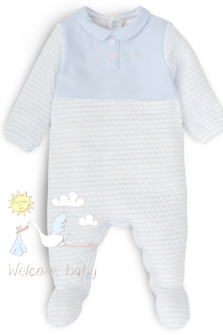 Tutto Piccolo boys padded babygrow 2407-25 blue
