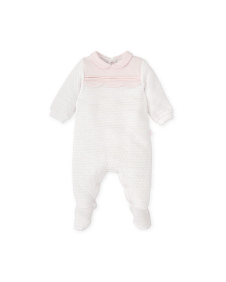 Tutto Piccolo girls padded babygrow 2416-25 pink