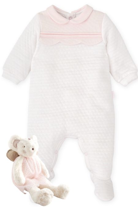Tutto Piccolo girls padded babygrow 2416-25 pink