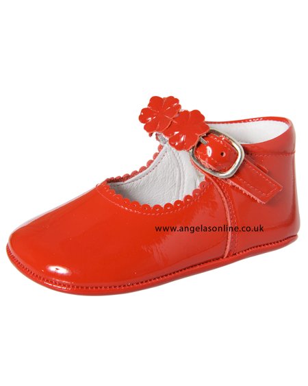 Andanines Baby Girl Red Patent Leather Shoe E10601