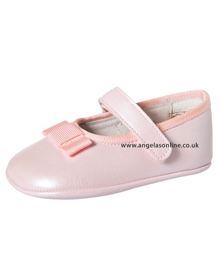 Andanines Baby Girl Pink Pearlised Shoe J10410