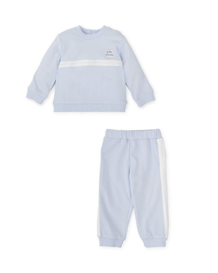 Tutto Piccolo boys round neck tracksuit 2709-25 blue
